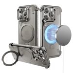 iPhone 15 Series: Frameless Armoured Case with Kickstand