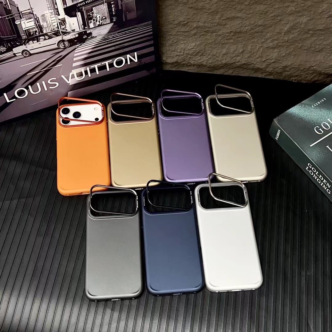 iPhone 17 Series: Matte Skin Sold Case with Camera Kickstand iPhone 17 Series: Matte Skin Sold Case with Camera Kickstand