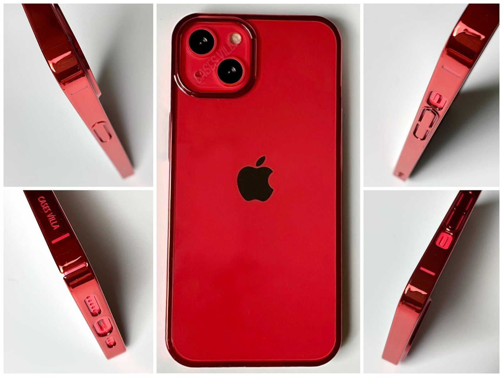 iPhone 14 Plus Cover - Glass Case with Electroplated Chrome Finish Edges